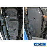 Ford Ranger – Fuel Tank RIVAL 4x4 fuel tank skid plate – underbody protection installed view