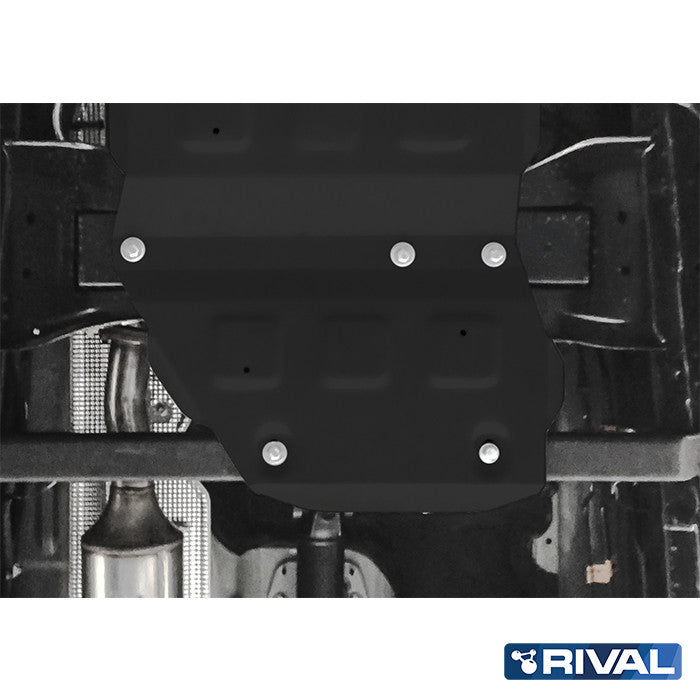 Ford Ranger Raptor (2019) RIVAL 4x4 transfer case skid plate – underbody protection detail view