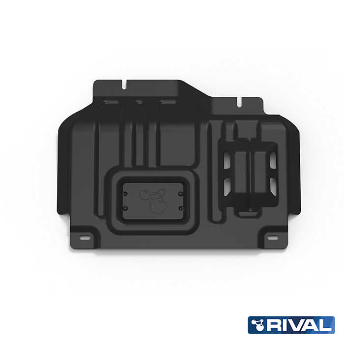 Ford Ranger (2022) RIVAL 4x4 engine skid plate – underbody protection close-up view