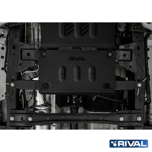 Ford Ranger (2022) RIVAL 4x4 transfer case skid plate – underbody protection detail view