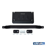 Ford Ranger (2022) RIVAL 4x4 transfer case skid plate – underbody protection close-up view