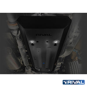 Ford Ranger (2022) RIVAL 4x4 fuel tank skid plate – underbody protection detail view