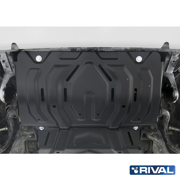 Mitsubishi L200 MQ / MR – Radiator RIVAL 4x4 radiator skid plate – underbody protection detail view