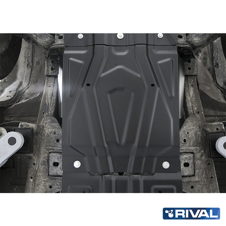Mitsubishi L200 MQ / MR – Gearbox RIVAL 4x4 gearbox skid plate – underbody protection detail view