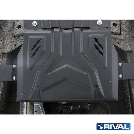 Mitsubishi L200 MQ / MR – Transfer Case RIVAL 4x4 transfer case skid plate – underbody protection detail view