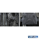 Mitsubishi L200 MQ / MR – Transfer Case RIVAL 4x4 transfer case skid plate – underbody protection installed view