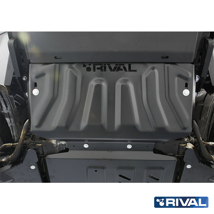 Nissan Navara NP300 (D23) RIVAL 4x4 radiator skid plate – underbody protection detail view