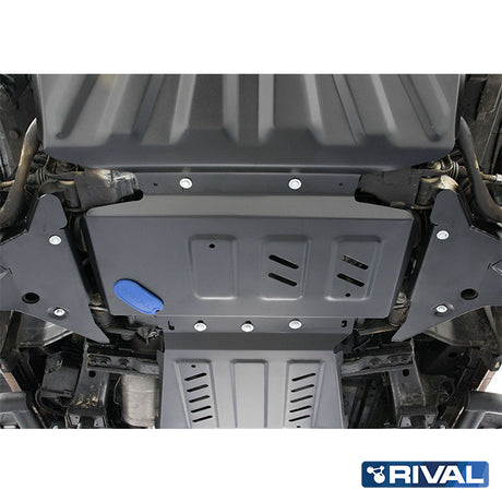 Nissan Navara NP300 (D23) RIVAL 4x4 engine skid plate – underbody protection detail view