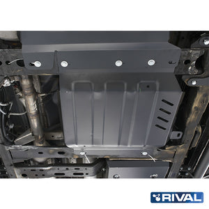 Nissan Navara NP300 (D23) RIVAL 4x4 transfer case skid plate – underbody protection detail view