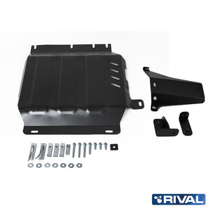 Nissan Navara NP300 (D23) RIVAL 4x4 transfer case skid plate – underbody protection close-up view