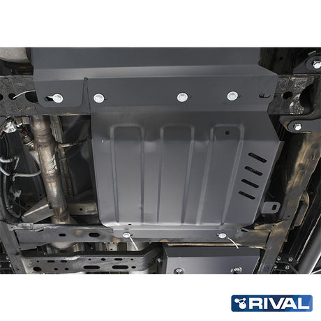 Nissan Navara NP300 (D23) RIVAL 4x4 transfer case skid plate – underbody protection detail view