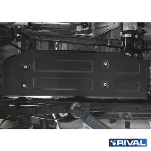 Toyota Hilux Revo – Fuel Tank RIVAL 4x4 fuel tank skid plate – underbody protection detail view
