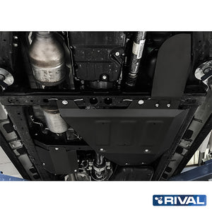 Toyota Hilux Revo – Transfer Case, AdBlue & Oxygen Sensor RIVAL 4x4 transfer case skid plate – underbody protection detail view