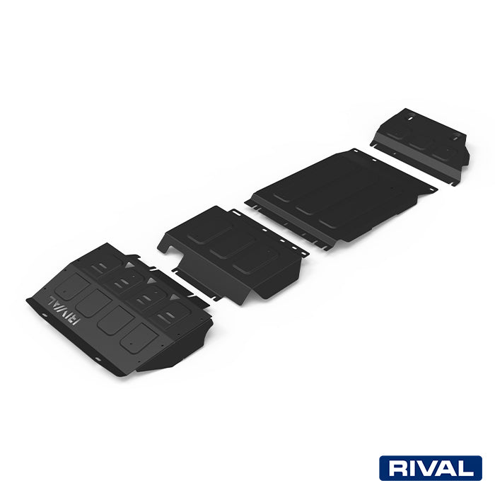 Ford Ranger RIVAL 4x4 skid plate – underbody protection close-up view
