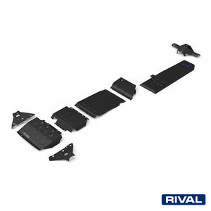 Ford Ranger RIVAL 4x4 skid plate – underbody protection close-up view