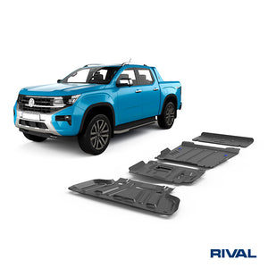 Ford Ranger (2022) RIVAL 4x4 skid plate – underbody protection close-up view