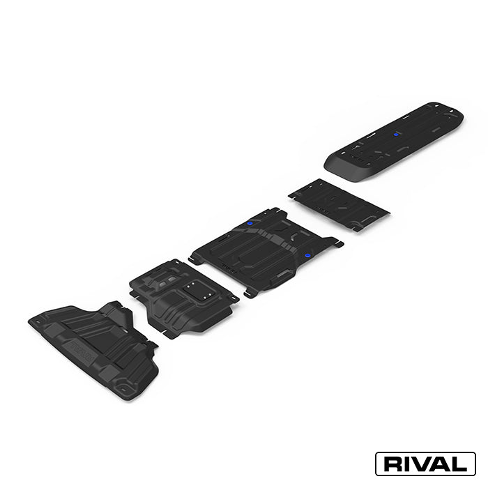 Ford Ranger (2022) RIVAL 4x4 skid plate – underbody protection close-up view