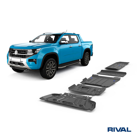 Ford Ranger (2022) RIVAL 4x4 skid plate – underbody protection close-up view