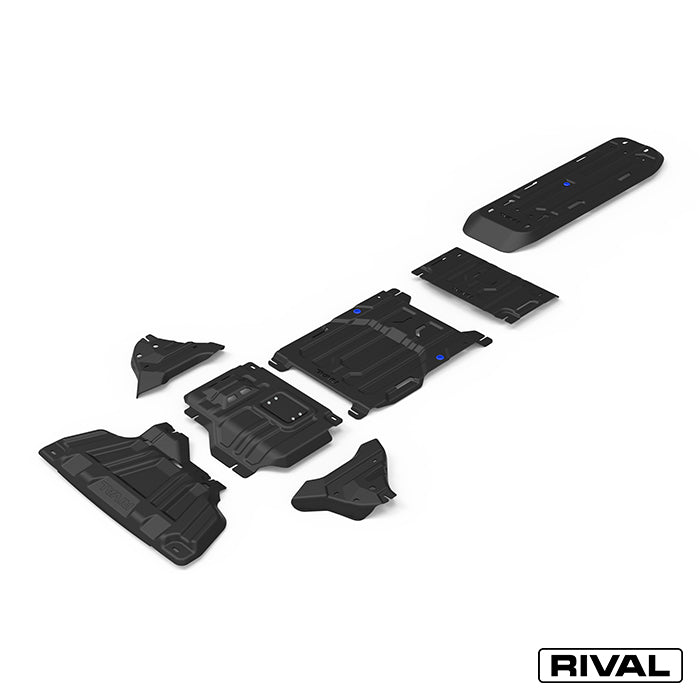Ford Ranger (2022) RIVAL 4x4 skid plate – underbody protection close-up view