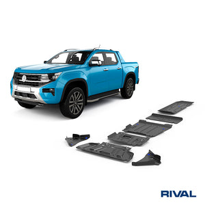 Ford Ranger (2022) RIVAL 4x4 skid plate – underbody protection close-up view
