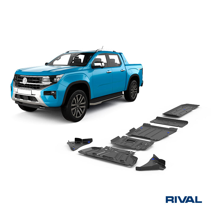 Ford Ranger (2022) RIVAL 4x4 skid plate – underbody protection close-up view