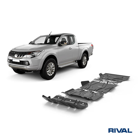 Mitsubishi L200 MQ / MR RIVAL 4x4 skid plate – underbody protection close-up view