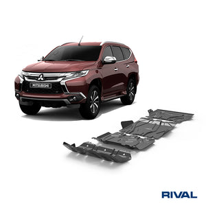 Mitsubishi L200 MQ / MR RIVAL 4x4 skid plate – underbody protection close-up view