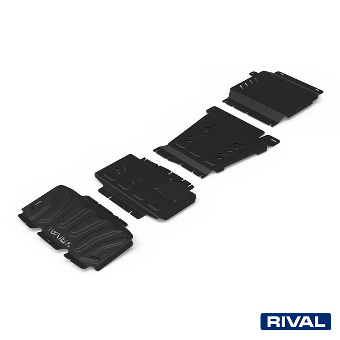 Nissan Navara NP300 (D23) RIVAL 4x4 skid plate – underbody protection close-up view