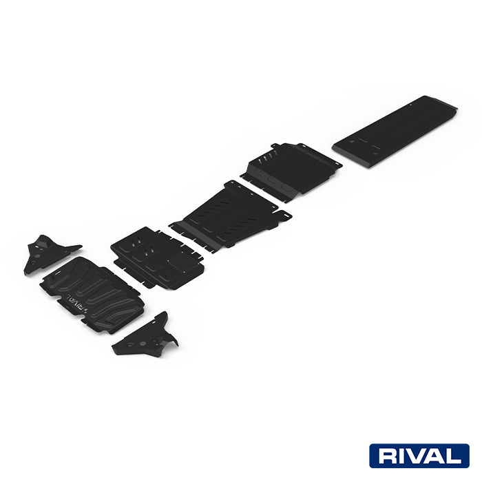 Nissan Navara NP300 (D23) RIVAL 4x4 skid plate – underbody protection close-up view