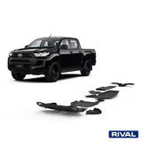 Toyota Hilux Revo RIVAL 4x4 skid plate – underbody protection close-up view