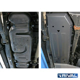Ford Ranger – Fuel Tank RIVAL 4x4 fuel tank skid plate – underbody protection installed view