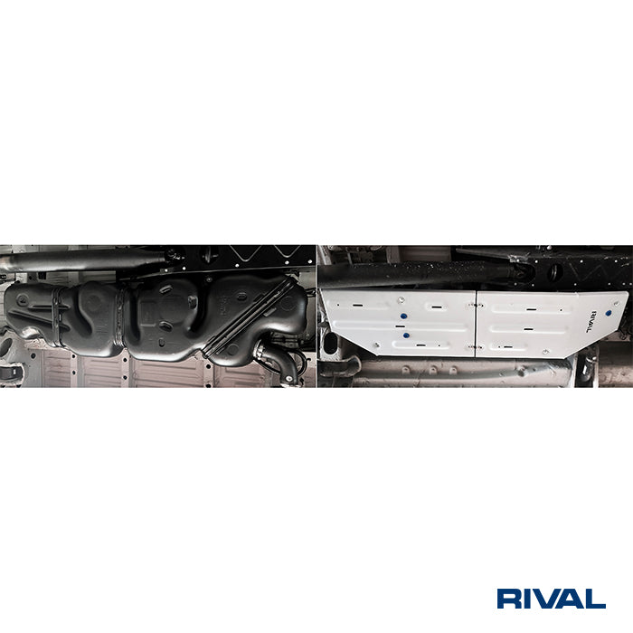 Mercedes-Benz Sprinter – Fuel Tank RIVAL 4x4 fuel tank skid plate – underbody protection installed view