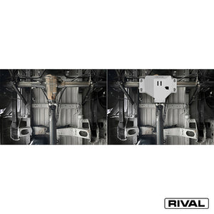 Mercedes-Benz Sprinter – Differential RIVAL 4x4 differential skid plate – underbody protection installed view