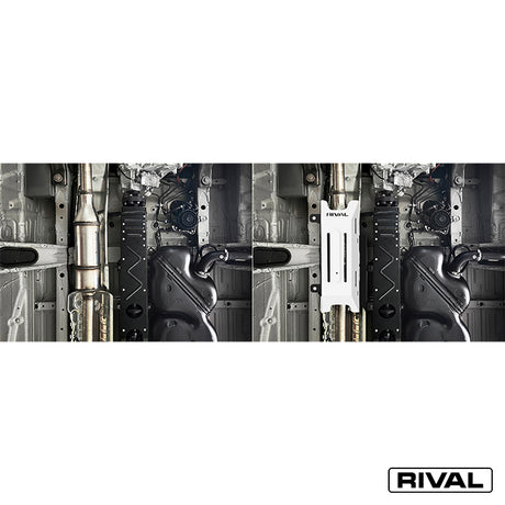 Mercedes-Benz Sprinter – Muffler RIVAL 4x4 skid plate – underbody protection installed view