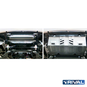 Mitsubishi L200 MQ / MR – Radiator RIVAL 4x4 radiator skid plate – underbody protection installed view