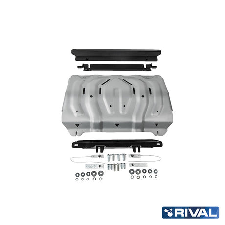 Mitsubishi L200 MQ / MR – Radiator RIVAL 4x4 radiator skid plate – underbody protection installed view