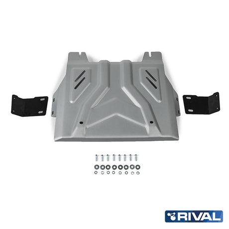 Mitsubishi L200 MQ / MR – Transfer Case RIVAL 4x4 transfer case skid plate – underbody protection installed view