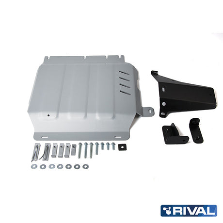 Nissan Navara NP300 (D23) RIVAL 4x4 transfer case skid plate – underbody protection detail view