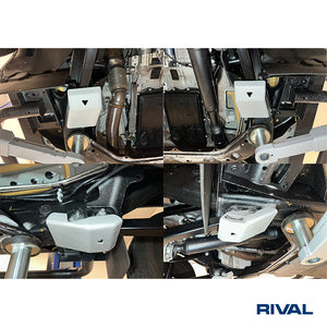 INEOS Grenadier – Radius Arms RIVAL 4x4 skid plate – underbody protection detail view