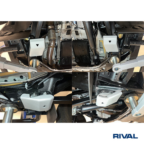 INEOS Grenadier – Radius Arms RIVAL 4x4 skid plate – underbody protection detail view