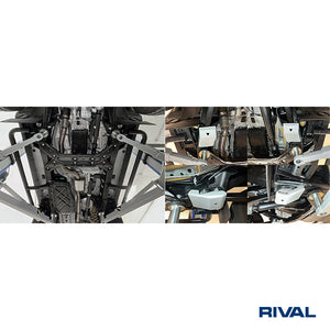 INEOS Grenadier – Radius Arms RIVAL 4x4 skid plate – underbody protection installed view