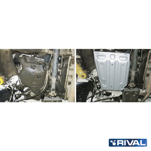 Dacia Duster – Fuel Tank RIVAL 4x4 fuel tank skid plate – underbody protection installed view