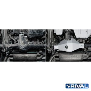 Suzuki Jimny – Rear Differential RIVAL 4x4 differential skid plate – underbody protection installed view