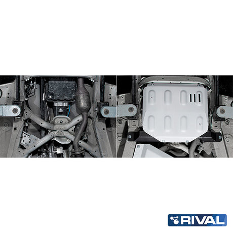 Suzuki Jimny – Gearbox RIVAL 4x4 gearbox skid plate – underbody protection installed view