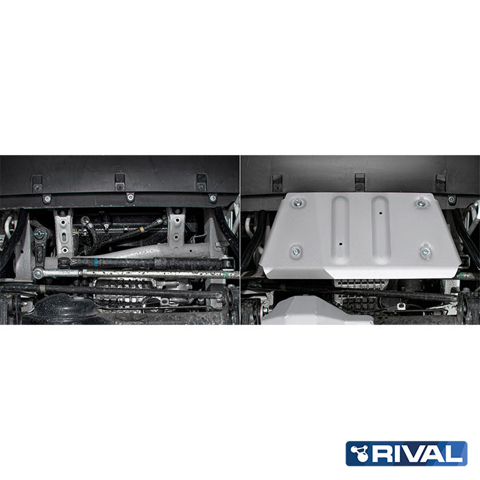 Suzuki Jimny – Steering Rods RIVAL 4x4 steering skid plate – underbody protection installed view