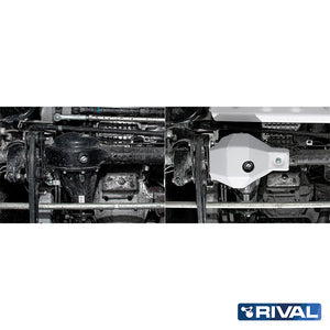 Suzuki Jimny – Front Differential RIVAL 4x4 differential skid plate – underbody protection installed view