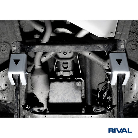 Suzuki Jimny – Radius Arms RIVAL 4x4 skid plate – underbody protection installed view