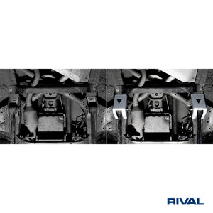 Suzuki Jimny – Radius Arms RIVAL 4x4 skid plate – underbody protection overview
