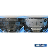 Toyota Hilux Revo – Radiator & Engine RIVAL 4x4 radiator & engine skid plate – underbody protection installed view
