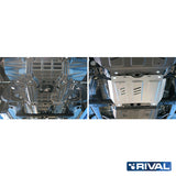 Toyota Hilux Revo – Gearbox RIVAL 4x4 gearbox skid plate – underbody protection installed view